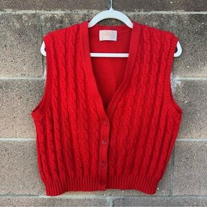 Vintage Pendleton Cable Knit Vest